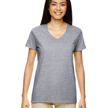 G500VL Gildan Ladies' Heavy Cotton™ V-Neck T-Shirt