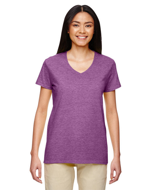 G500VL Gildan Ladies' Heavy Cotton™ V-Neck T-Shirt