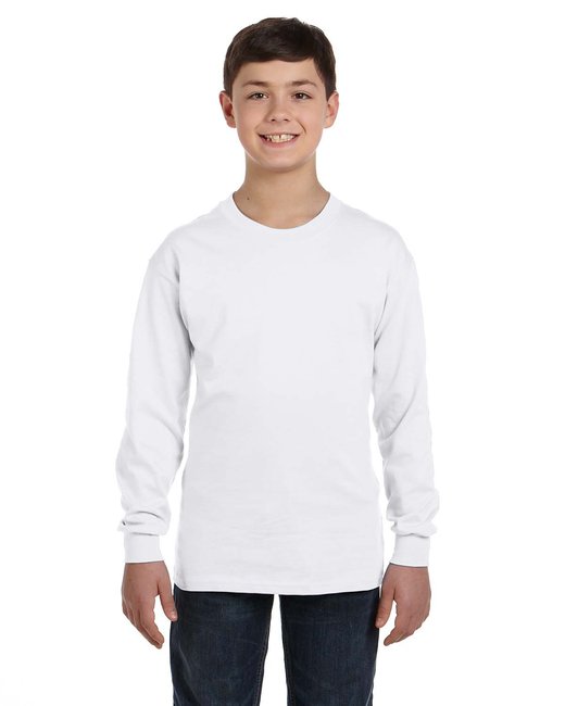 G540B Gildan Youth Heavy Cotton™ Long-Sleeve T-Shirt