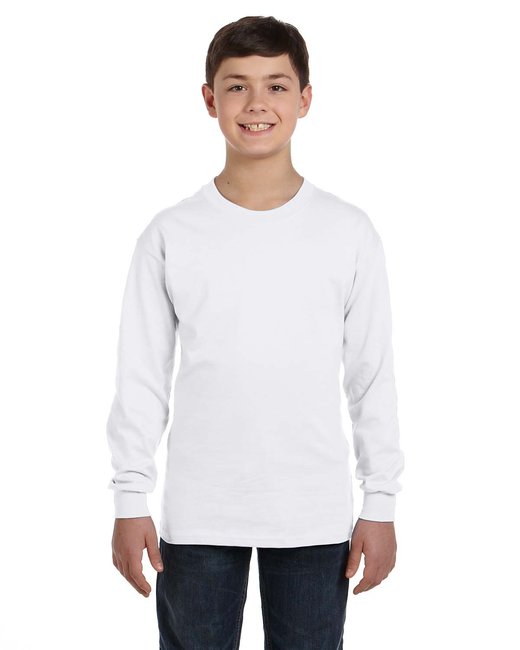 G540B Gildan Youth Heavy Cotton™ Long-Sleeve T-Shirt