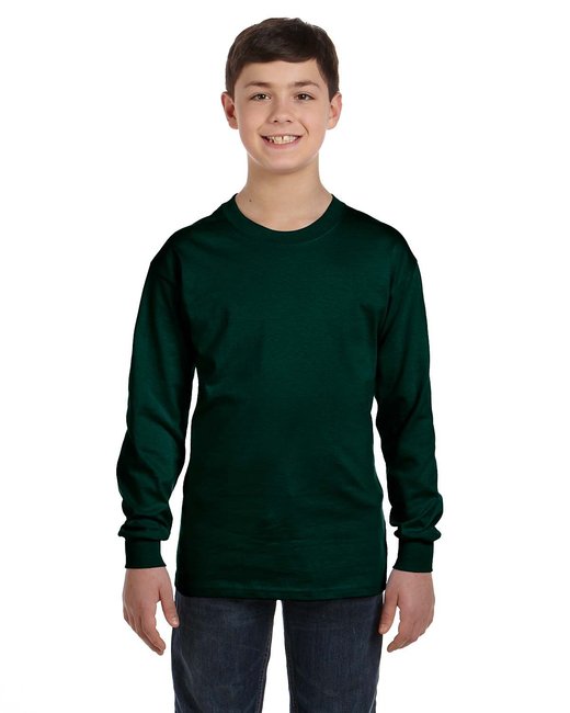 G540B Gildan Youth Heavy Cotton™ Long-Sleeve T-Shirt