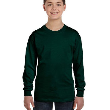 G540B Gildan Youth Heavy Cotton™ Long-Sleeve T-Shirt