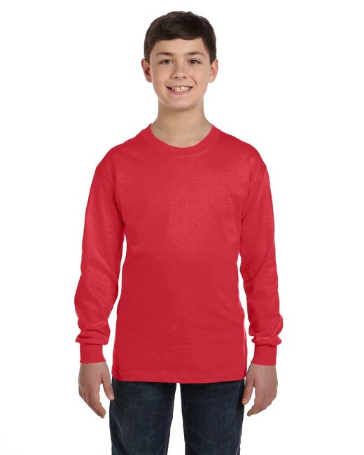 G540B Gildan Youth Heavy Cotton™ Long-Sleeve T-Shirt