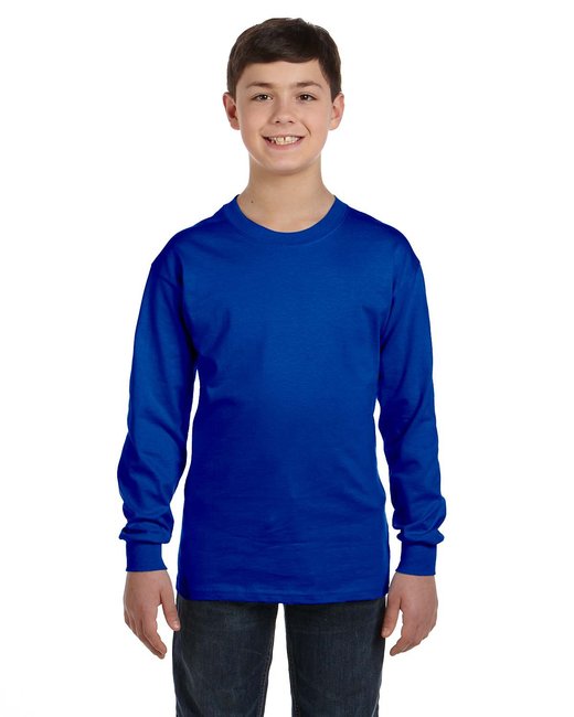 G540B Gildan Youth Heavy Cotton™ Long-Sleeve T-Shirt