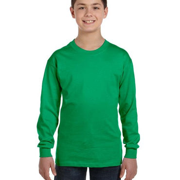 G540B Gildan Youth Heavy Cotton™ Long-Sleeve T-Shirt