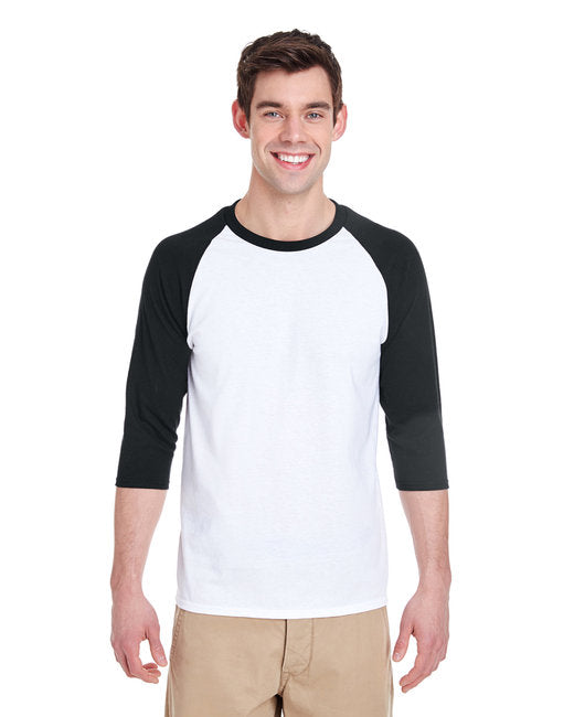 G570 Gildan Adult Heavy Cotton™ 3/4-Raglan Sleeve T-Shirt