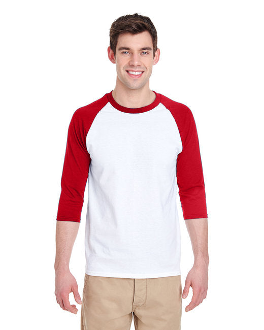 G570 Gildan Adult Heavy Cotton™ 3/4-Raglan Sleeve T-Shirt