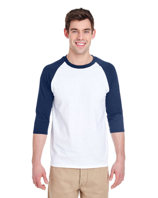 G570 Gildan Adult Heavy Cotton™ 3/4-Raglan Sleeve T-Shirt