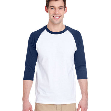 G570 Gildan Adult Heavy Cotton™ 3/4-Raglan Sleeve T-Shirt