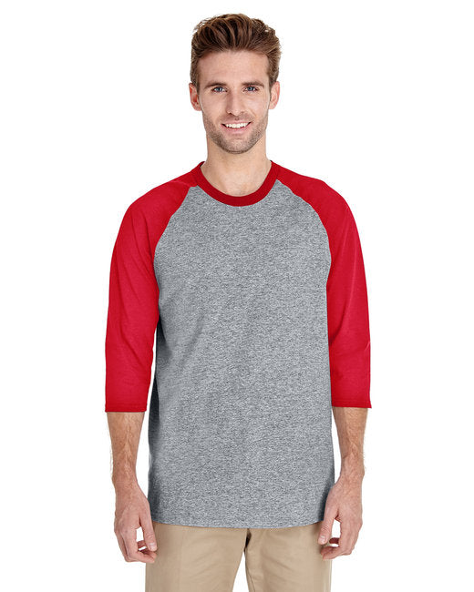 G570 Gildan Adult Heavy Cotton™ 3/4-Raglan Sleeve T-Shirt