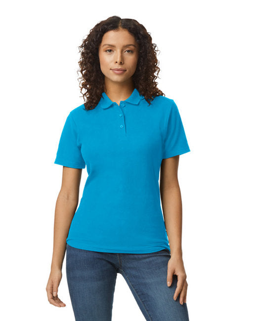 G648L Gildan Ladies' Softstyle Double Pique Polo