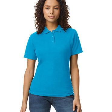 G648L Gildan Ladies' Softstyle Double Pique Polo