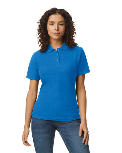 G648L Gildan Ladies' Softstyle Double Pique Polo