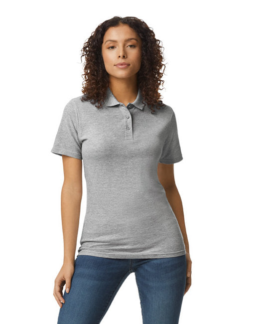 G648L Gildan Ladies' Softstyle Double Pique Polo