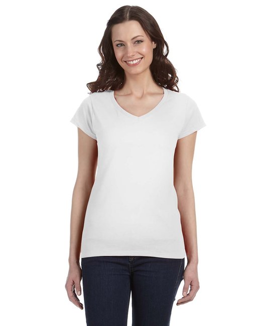 G64VL Gildan Ladies' SoftStyle® Fitted V-Neck T-Shirt