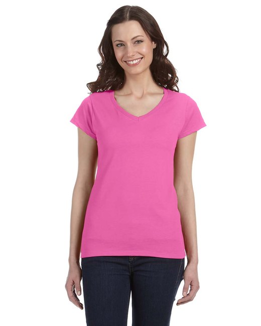 G64VL Gildan Ladies' SoftStyle® Fitted V-Neck T-Shirt