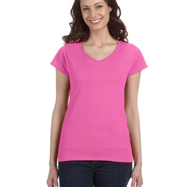 G64VL Gildan Ladies' SoftStyle® Fitted V-Neck T-Shirt