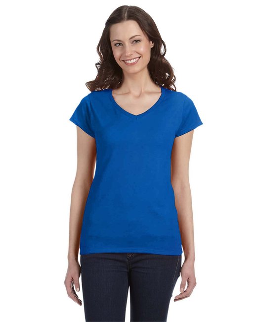 G64VL Gildan Ladies' SoftStyle® Fitted V-Neck T-Shirt