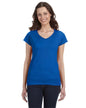 G64VL Gildan Ladies' SoftStyle® Fitted V-Neck T-Shirt