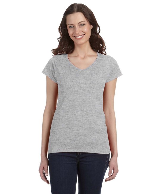 G64VL Gildan Ladies' SoftStyle® Fitted V-Neck T-Shirt