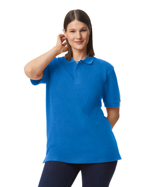 G858 Gildan Unisex Midweight Double Pique Polo