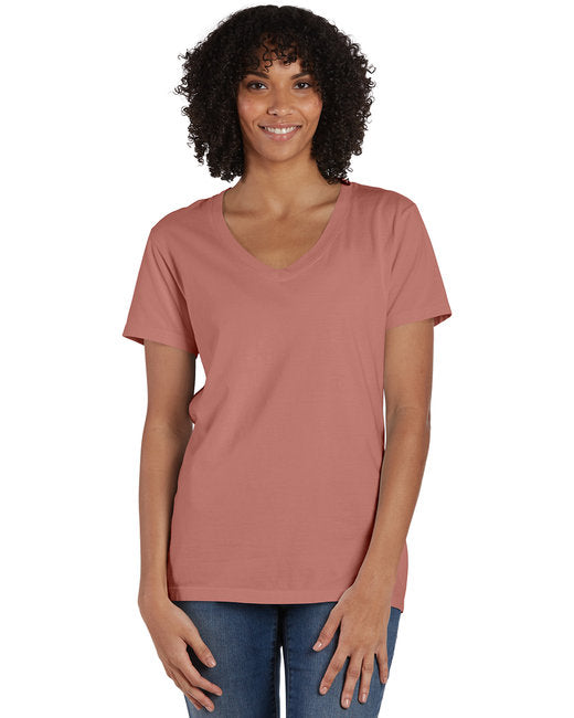 GDH125 ComfortWash by Hanes Ladies' V-Neck T-Shirt