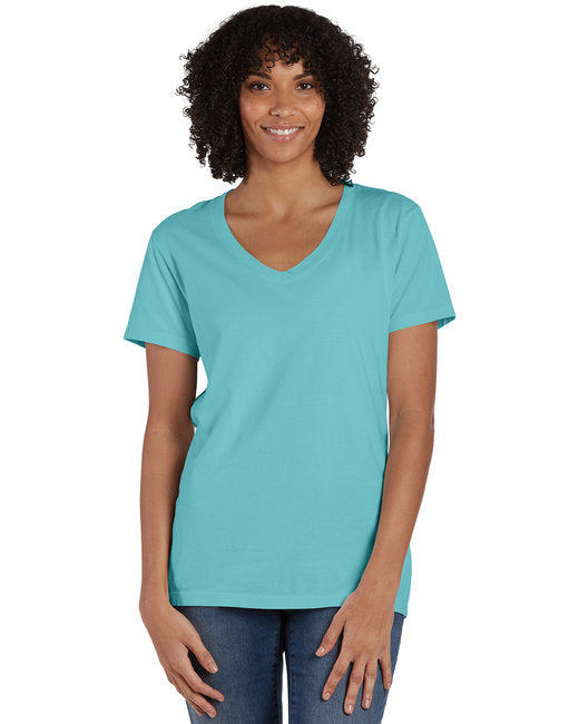 GDH125 ComfortWash by Hanes Ladies' V-Neck T-Shirt