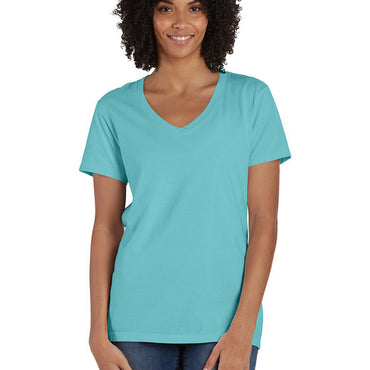 GDH125 ComfortWash by Hanes Ladies' V-Neck T-Shirt