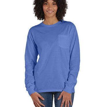 GDH250 ComfortWash by Hanes Unisex Garment-Dyed Long-Sleeve T-Shirt with Pocket