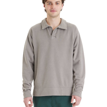 GDH490 ComfortWash by Hanes Unisex Garment Dye Polo Collar Sweatshirt