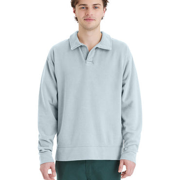 GDH490 ComfortWash by Hanes Unisex Garment Dye Polo Collar Sweatshirt