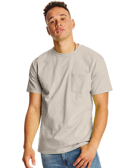 H5590 Hanes Men's Authentic-T Pocket T-Shirt