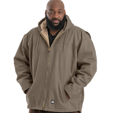 HJ626 Berne Men's Heartland Washed Duck Hooded Work Coat