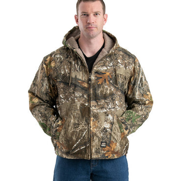 HJ626 Berne Men's Heartland Washed Duck Hooded Work Coat