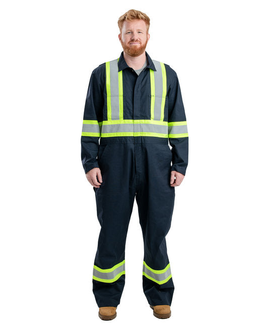 HVC250 Berne Men's Safety Striped Unlined Coverall