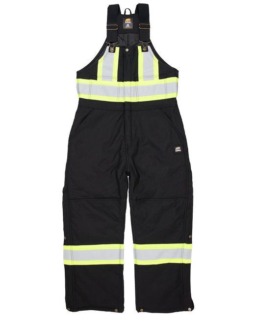 HVNB02 Berne Men's Safety Striped Arctic Insulated Bib Overall