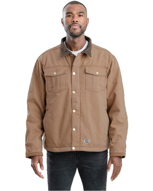 J58T Berne Tall Vintage Washed Sherpa-Lined Work Jacket