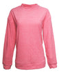 JA8428 J America Ladies' Weekend French Terry Mock Neck Crew