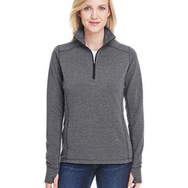 JA8433 J America Ladies' Omega Stretch Quarter-Zip