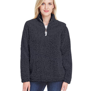 JA8451 J America Ladies' Epic Sherpa 1/4 Zip