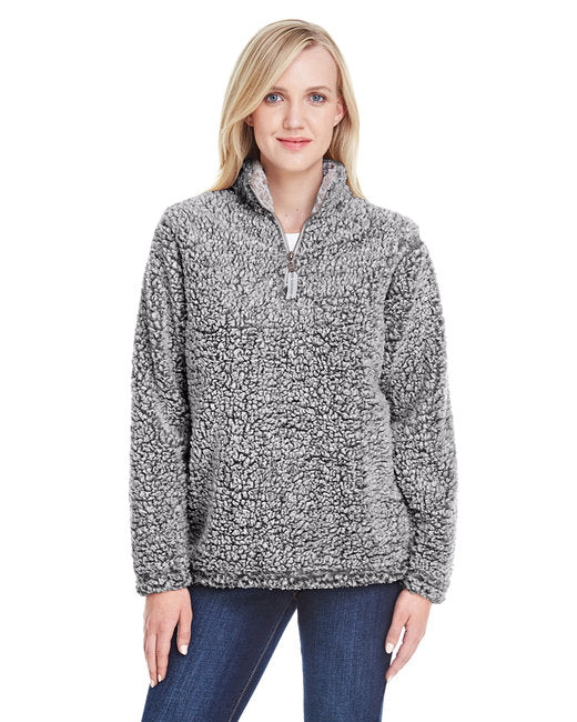 JA8451 J America Ladies' Epic Sherpa 1/4 Zip