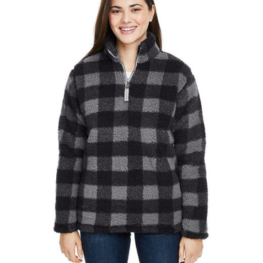 JA8451 J America Ladies' Epic Sherpa 1/4 Zip