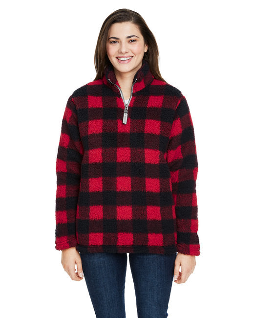 JA8451 J America Ladies' Epic Sherpa 1/4 Zip