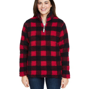 JA8451 J America Ladies' Epic Sherpa 1/4 Zip