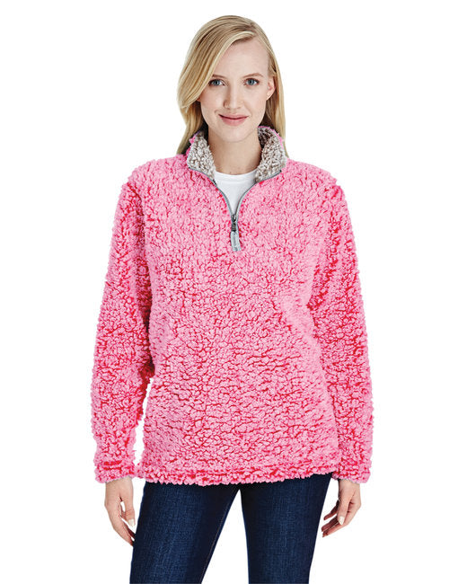 JA8451 J America Ladies' Epic Sherpa 1/4 Zip