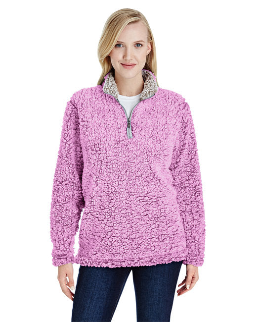 JA8451 J America Ladies' Epic Sherpa 1/4 Zip