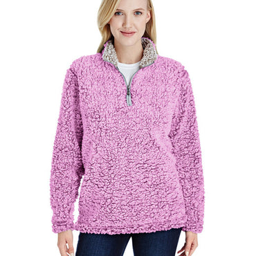 JA8451 J America Ladies' Epic Sherpa 1/4 Zip