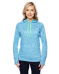 JA8616 J America Ladies' Cosmic Contrast Fleece Hooded Sweatshirt