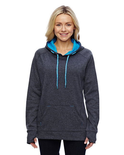 JA8616 J America Ladies' Cosmic Contrast Fleece Hooded Sweatshirt