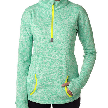 JA8617 J America Ladies' Cosmic Fleece Quarter-Zip